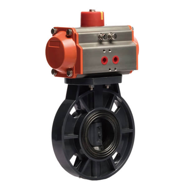 Pneumatic PVC Butterfly Valve