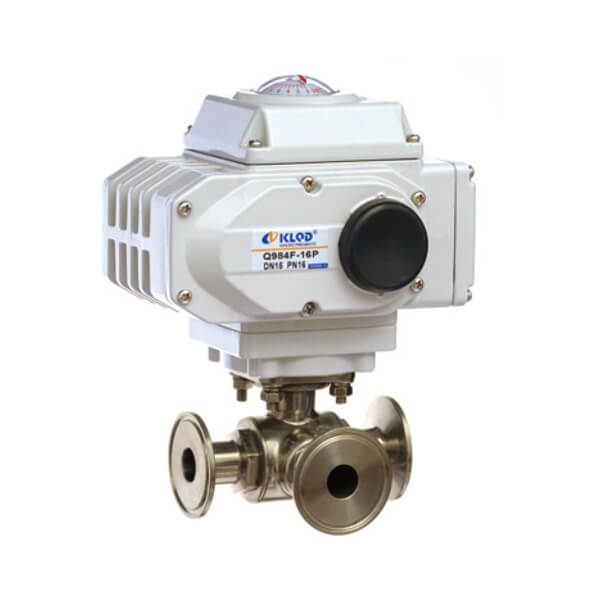 Electric Sanitary Type 3 WAY BALL VALVE