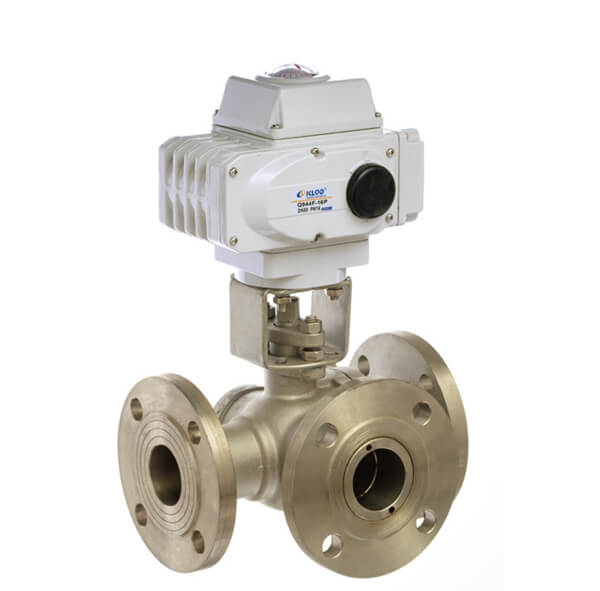 Electric Flange Type 3 Way Ball Valve